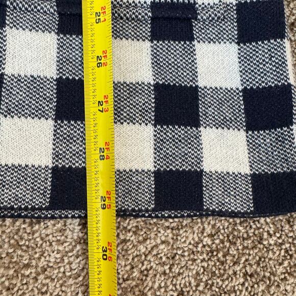 J Crew Women's Size Medium Wool Blend Open Sophie Blazer Sweater Cardigan Plaid - Picture 8 of 9